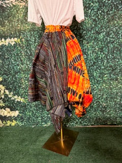 007 Ankara Handkerchief Stylish skirt fits size 06 to size 16