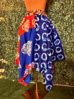 Trendy Stylish Ankara Skirt Handkerchief Long Ankara African fabric skirt fits a size 6 to size 16