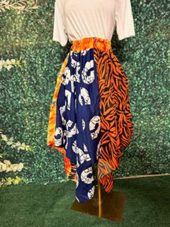 007 Ankara Handkerchief Stylish skirt fits size 06 to size 16