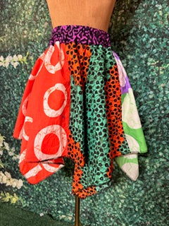 008 Stylish Ankara Handkerchief Skirt fits size 06 to size 18