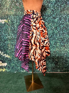 Trendy Stylish Ankara Skirt Handkerchief Long Ankara African fabric skirt fits a size 6 to size 16