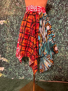 003 African Print Stylish Ankara Handkerchief Skirt fit size 6 to size 16