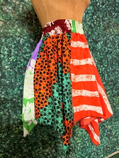 004 Trendy Stylish Ankara Handkerchief skirt fits a size 6 to size 16