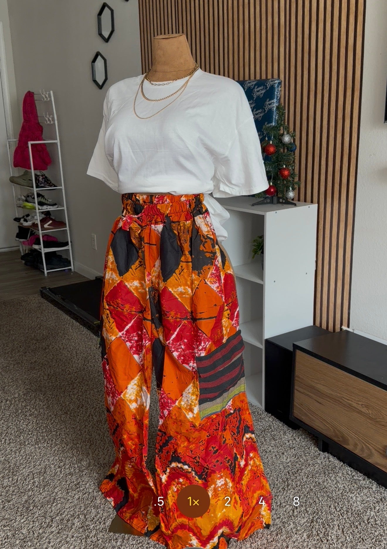 002 African Print Pant, Ankara wide leg palazzo trouser, women clothing's, African unisex pants, Trendy Adire Asoke, Elastic Rope waist. Fits a size 6 to size 16