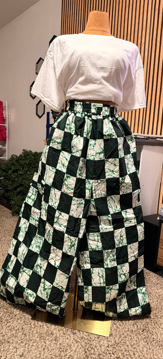 111 African Print Pant, Ankara wide leg palazzo trouser, women clothing's, African unisex pants, Trendy Adire Asoke, Elastic Rope waist