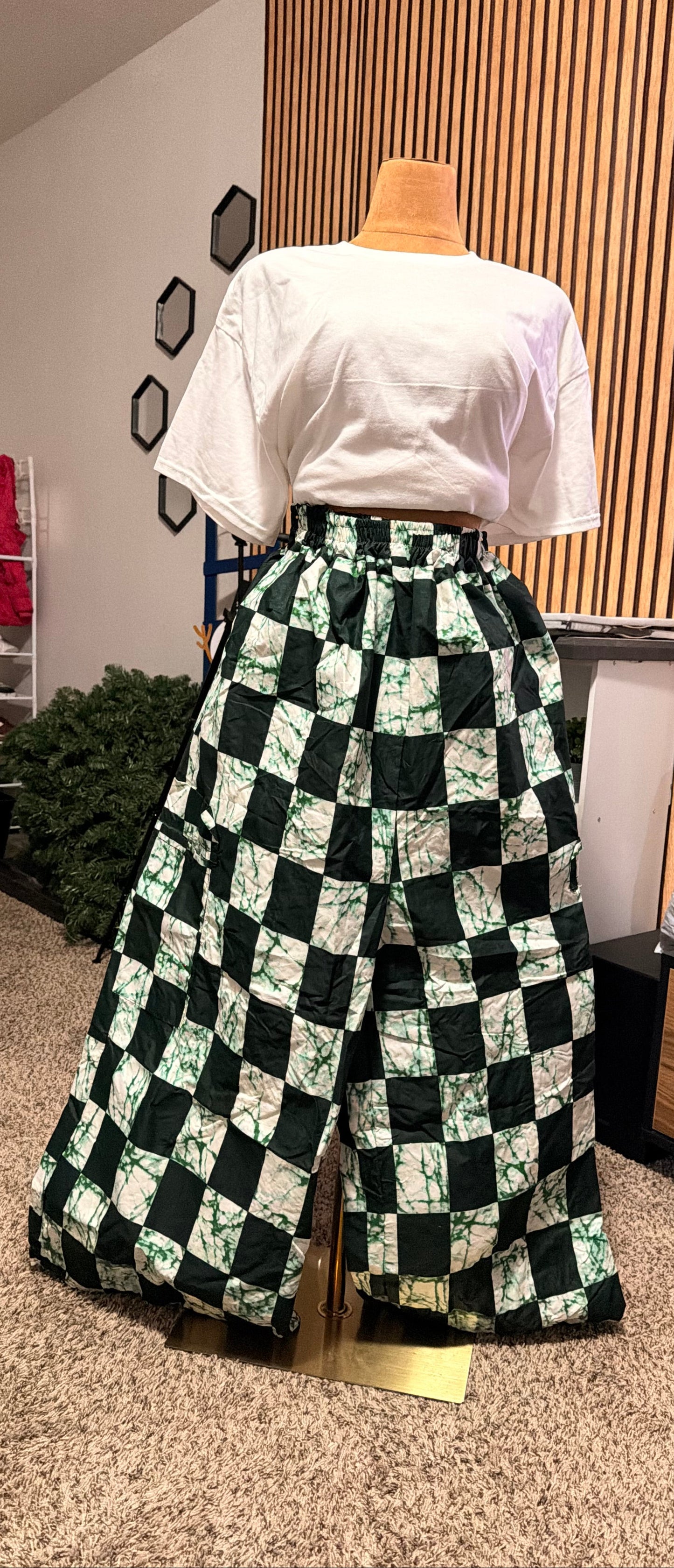 111 African Print Pant, Ankara wide leg palazzo trouser, women clothing's, African unisex pants, Trendy Adire Asoke, Elastic Rope waist