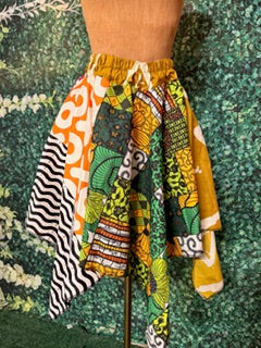 001 Ankara Handkerchief Skirt Short