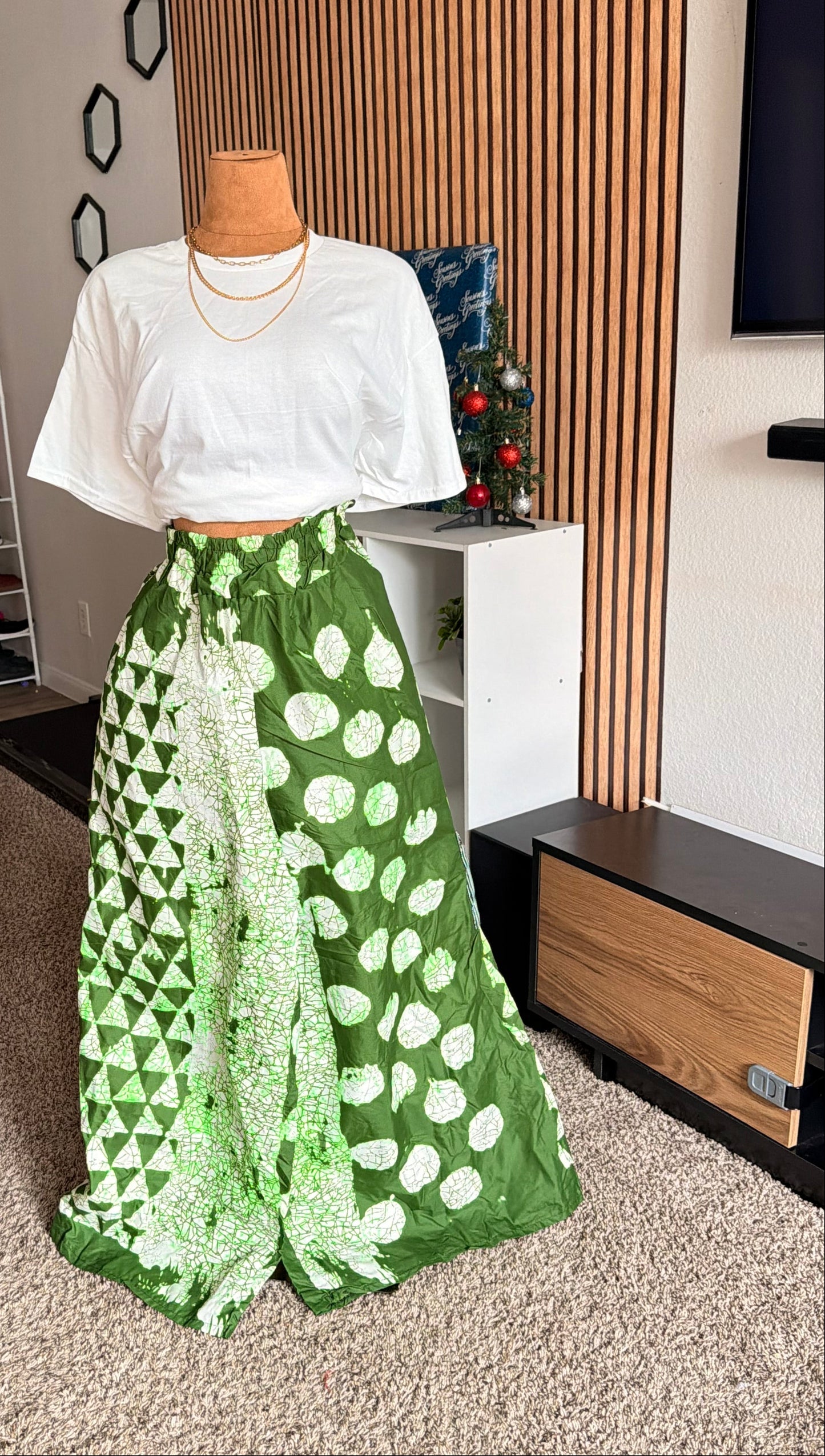 008 African Print Pant, Ankara wide leg palazzo trouser, women clothing's, African unisex pants, Trendy Adire Asoke, Elastic Rope waist. Fits a size 6 to size 16