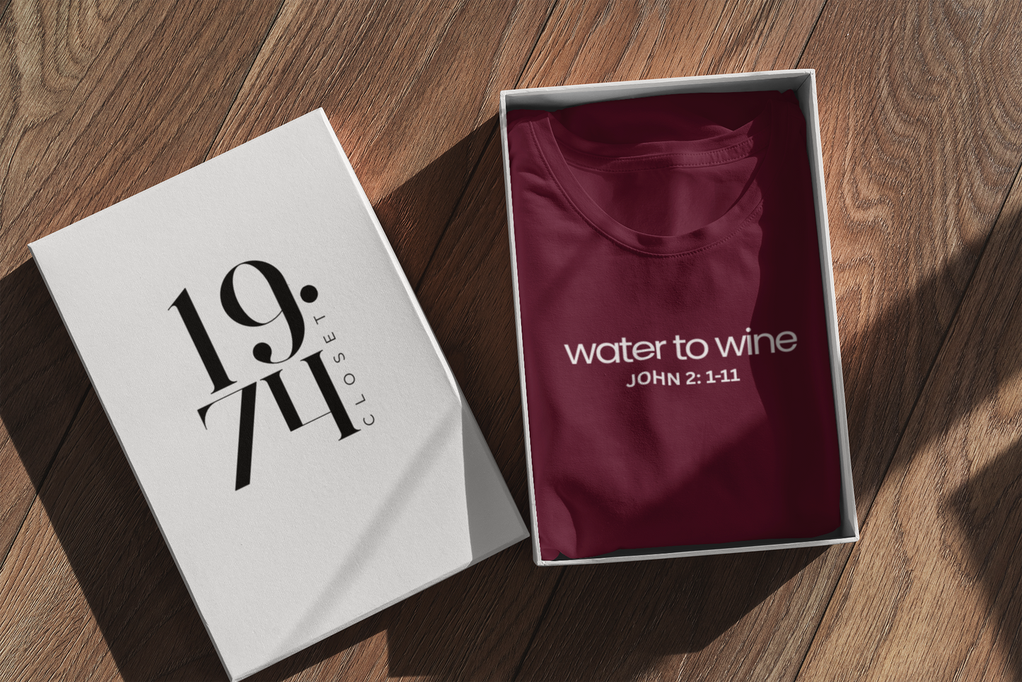 WATER TO WINE FAITH BIBLE VERSE T-SHIRT