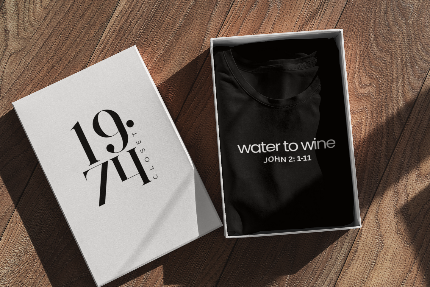 WATER TO WINE FAITH BIBLE VERSE T-SHIRT